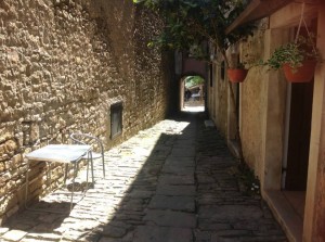 street scene in Istria, Croatia